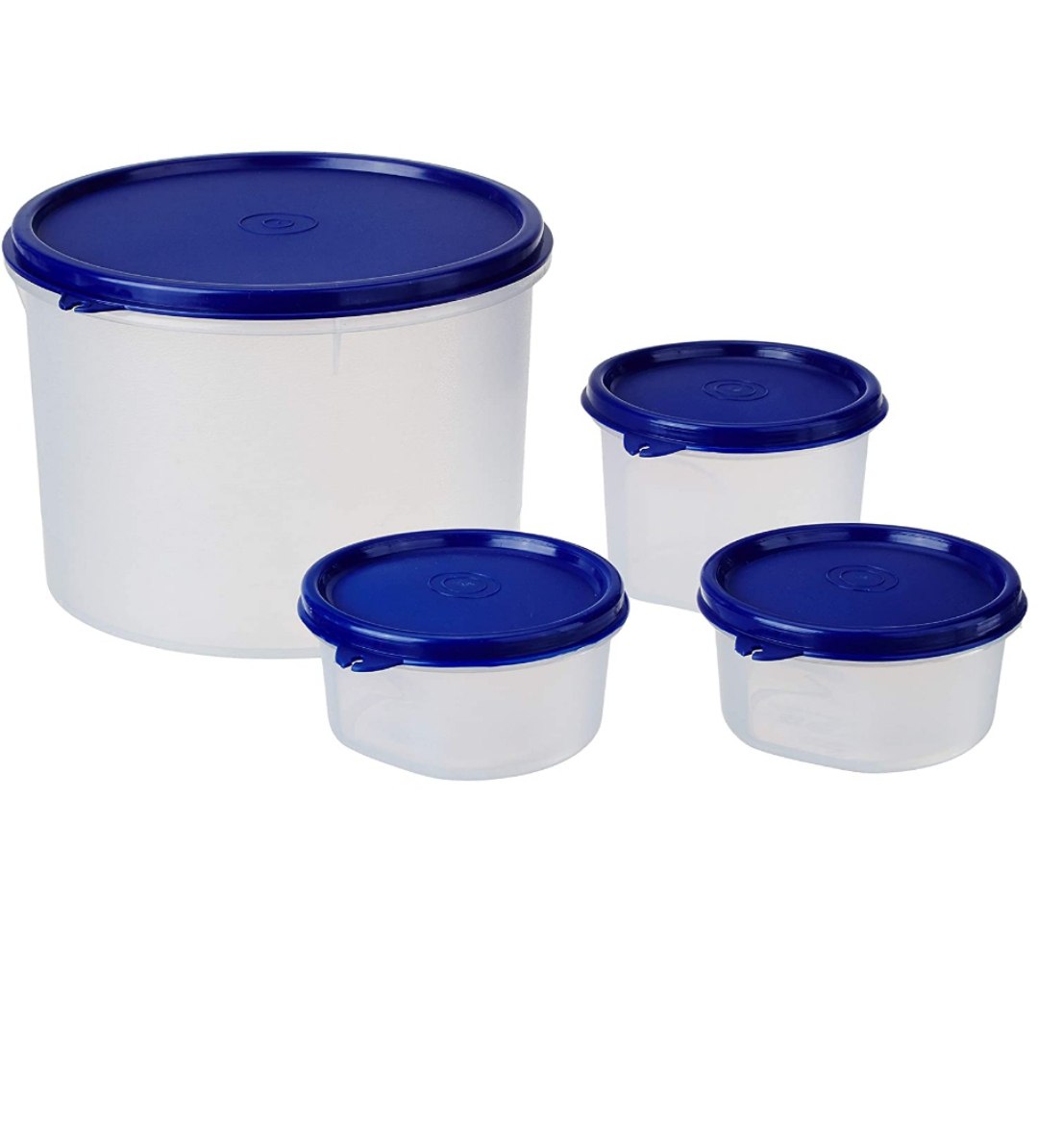 Solimo Round Plastic Containers