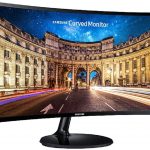 Samsung 59.8 cm (23.5 inch) Curved LED Backlit Computer Monitor – Full HD, VA Panel with VGA, HDMI, Audio Ports – LC24F390FHWXXL (Black)